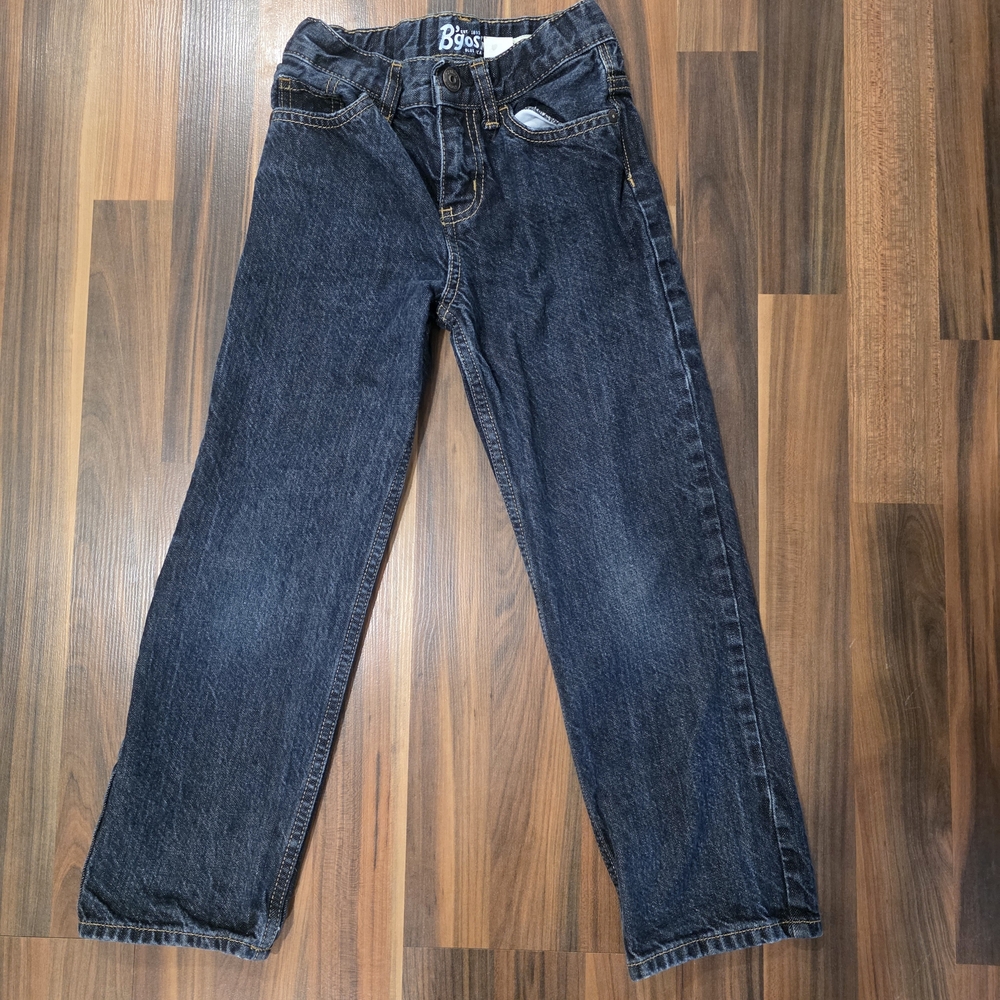 Boys OshKosh B'gosh 7 Regular Straight Blue Jeans (Real 21x20) Adjustable Waist